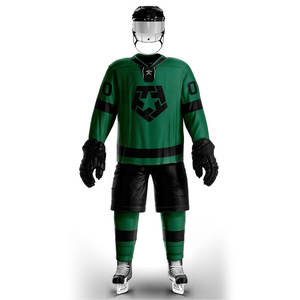 Concevez votre propre logo Uniforme de hockey sur glace le plus populaire Uniforme de hockey sur glace grande taille pour adulte - Product Image 5