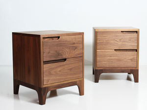 ตู้ไม้อะคาเซียแบบคลาสสิกหรูหราทันสมัยตู้ลิ้นชักข้างเตียงปรับความสูงได้พื้นผิวธรรมชาติสำหรับใช้ในโรงแรมในโรงเรียนรับประทานอาหาร - Product Image 2