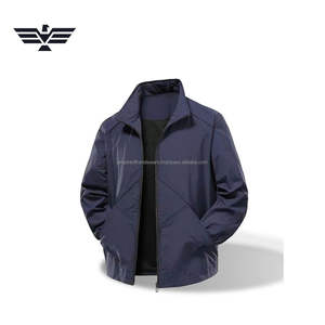 Chaqueta Cortavientos con Cuello Alto y Logotipo Personalizado para Hombre, Chaqueta Informal con Cremallera, Ligera, de Lona, Cortavientos, Estilo Urbano, Talla XS - Product Image 1