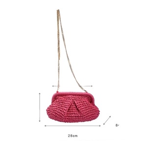 Bolso de mano de paja de rafia tejido a mano bolso de cuerda de papel ganchillo macramé bolsos de playa directo de proveedor indio - Product Image 1
