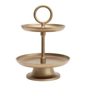 Natural Wooden Metal Single <b>Tier</b> Eco-Friendly Dishwasher Safe <b>Cake</b> <b>Stand</b> Tabletop Decorative Snacks Pastry Serving Display <b>Stand</b> - Product Image 5