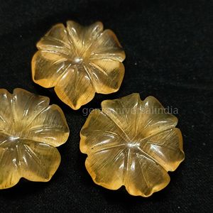 พลอยเทียมแกะสลักรูปดอกไม้มูนสโตนสีพีชอัญมณีรูปดอกไม้มูนสโตนธรรมชาติแกะสลักหินหลวมสำหรับทำจี้ขนาด20มม. - Product Image 4