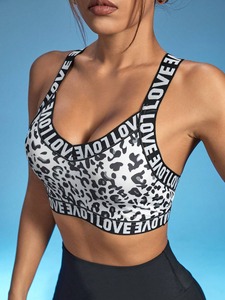 Prix de gros du soutien-gorge de sport pour femmes 100% coton séchage rapide respirant couleur unie Logo personnalisé grande taille léger - Product Image 5