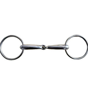 Bocado de Carreras Dexter de Media Oreja, Bocado Dexter de Media Cuchara, Bocado de Carreras de Caballos de Acero Inoxidable - Product Image 2