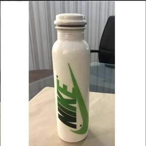 Bouteille d'eau en cuivre Black Wave, récipient en cuivre pur pour l'hydratation, vaisselle en plastique pour réduire la consommation de sucre et améliorer le plaisir - Product Image 6