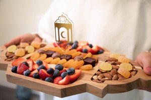 Top Trending 100% Plateau de service lanterne en bambou naturel et perles Taille personnalisée du Vietnam pour les vacances du Ramadan Bon prix - Product Image 4