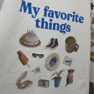 Esthétique My Favorite Things Graphic Tee Vintage Style Shirt Soft Cotton Daily Outfit for Art Lovers and Dreamers - Product Image 4