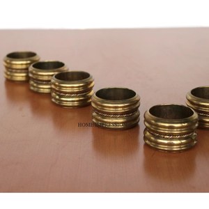 Metal Brass Napkin <b>Ring</b> Holder Handicraft Shape Best Quality <b>Indian</b> Handicraft Stocked Eco-Friendly Modern Design 2025 Top - Product Image 3