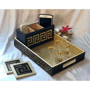 Plato de madera para aperitivos para decoración del hogar con cuenco de inmersión y soporte para pañuelos disponible a bajo precio bandeja de almacenamiento de madera para regalar - Product Image 4