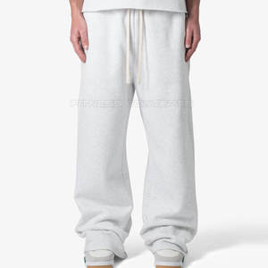 Custom Logo Straight Pant <b>Loose</b> Fit Polyester Baggy Pant <b>Men</b> Baggy <b>Trouser</b> Baggy Sweat Pant - Product Image 1