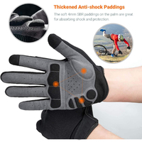 Guantes de ciclismo de montaña de dedo completo personalizables antideslizantes y acolchados antigolpes hechos en Pakistán
