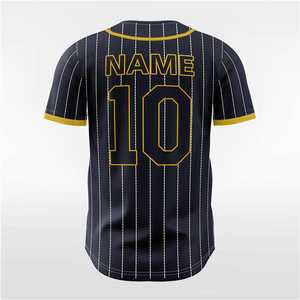 <b>Baseball</b> Jersey Manufacturer Denim Soft-touch Fabric Custom Men's - Product Image 3
