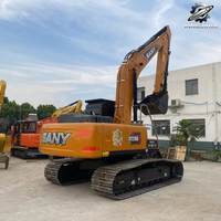 Nouvelle pelle sur chenilles SANY SY215C de 21 tonnes, excavatrice hydraulique moyenne, machine de terrassement et d'excavation SANY pour l'exploitation minière