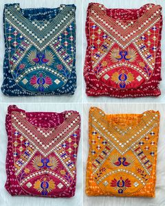 Nhà Thiết Kế Của Phụ Nữ Dệt Kim Len Thẳng Đơn <span class=keywords><strong>Kurti</strong></span> Với Thêu Cổ Ấn Độ Phong Cách Salwar <span class=keywords><strong>Kurti</strong></span> Mua Giá Rẻ Giá - Product Image 6