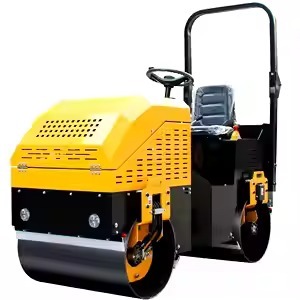 Compacteur d'Asphalte Tandem Vibrant Hydraulique à Essence Diesel 1 5 Tonnes Pompe à Rouleaux Machine Environnementale Municipale - Product Image 4