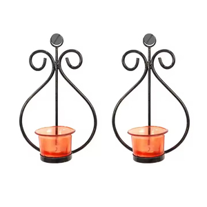 Portavelas de luz de té de Color dorado más vendido para decoración Eid, juego de tres portavelas votivas de Metal, diseño antiguo - Product Image 3