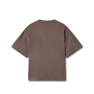 เสื้อยืดผู้ชายทรงปกติ คุณภาพสูง ผลิตตามสั่ง ขายส่ง ผ้า Worsted ระบายอากาศ ไม่เป็นขุย พร้อมโลโก้ด้านหน้า - Product Image 2