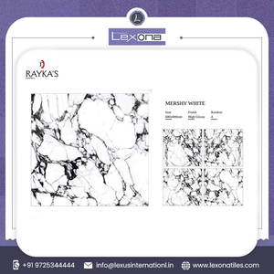 Carrelage de sol en porcelaine polie émaillée blanche 60x60 brillante Carrelage en porcelaine émaillée blanche de Carrare pour le salon - Product Image 2