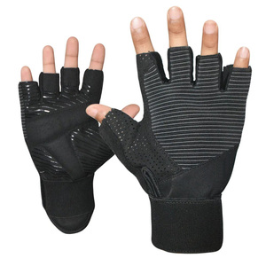 Gants d'entraînement de gymnastique respirants à demi-doigts avec protection de la paume Gants d'entraînement cycliste - Product Image 4