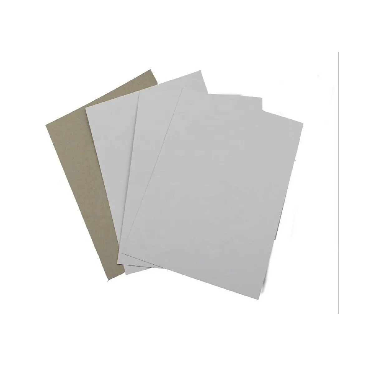 איכות גבוהה נייר לוח דופלקס בחזרה 2 מ "מ קרטון כפול אפור 70*100 ס" מ נייר מצופה לבן דופלקס