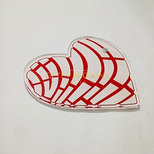 Nouvelles tuiles acryliques multifonctions en forme de cœur avec support magnétique pour pinces à extensions de cils, formes personnalisées, outils de beauté - Product Image 6