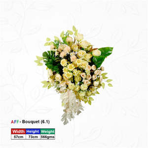Artificial Flower Golden Sahara & Ivory Grandeur Estate <b>Wall</b> Arrangement - Product Image 1