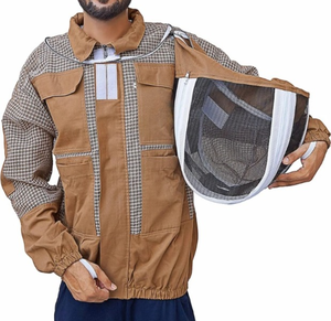 Bee Keeping <b>Jacket</b> Waterproof Plus Size Durable Apiary Wear Sting Proof Suit with Safety Veil Lightweight Protective Clothing - Product Image 3