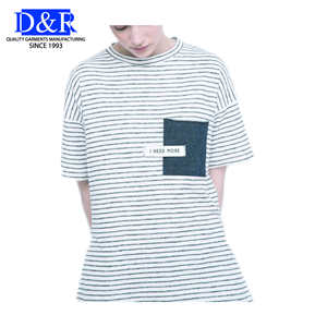 Camiseta de Hombre con Cuello Redondo, 100% Algodón, Transpirable, con Estampado Serigrafiado, Diseño Sólido, Estilo Urbano Holgado - Product Image 2