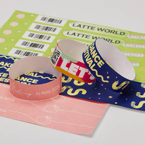 [AnyWristband] Bracelet d'événement personnalisé imperméable pour l'accès aux fêtes Bracelet en Tyvek à couleur pleine type connecté 19 mm (3/4 pouces) - Product Image 2