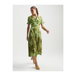 Vestido informal de viscosa estampado con doble botonadura BGN S23D506 - Product Image 2