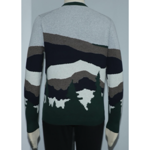 Pulls en tricot pour hommes respirants d'hiver personnalisés anti-rides couleur unie manches longues coton laine haute qualité - Product Image 4