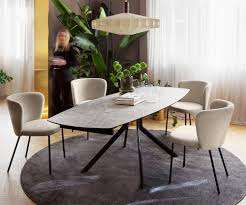 โต๊ะอาหารรูปวงรีแบบหมุนได้ ขยายได้ ดีไซน์อิตาลี ขาโลหะ ท็อปเซรามิกเปิดได้พร้อมกัน 8 ที่นั่ง ผลิตในอิตาลี คุณภาพเยี่ยม - Product Image 4