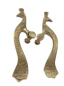 Bouton intérieur géorgien Camelot avec poignée d'entrée avant Poignées de porte et de fenêtre en laiton brillant - Product Image 2