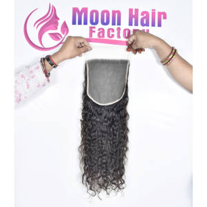 Cheveux humains indiens 100% naturels, non traités, aspect naturel, cuticules intactes et fermeture bouclée disponible à des prix abordables - Product Image 3