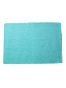 Napperon de table côtelé 100% coton pour salle à manger lin bleu moderne de luxe avec motif carré solide pour la cuisine à la maison hôtels en plein air - Product Image 3