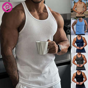 Culturismo Hombres Tank Tops Gimnasio Fitness Entrenamiento Camisa sin mangas Verano Entrenamiento Algodón Elástico Ropa deportiva Ropa - Product Image 2