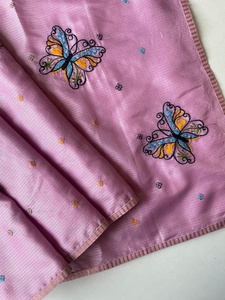 Dernière collection de soie Kota avec broderie Saree Fabricant et fournisseur de Surat au taux le plus bas - Product Image 5