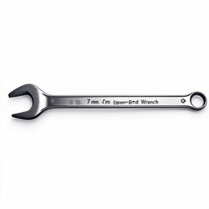 7 mm Open-End <b>Wrench</b> with Key White and Black 78 mm Length - Product Image 2