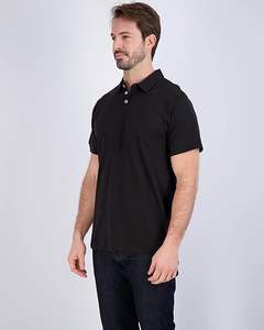 Camiseta Polo de Manga Corta para Hombre, Algodón Jersey de Alta Calidad, Transpirable, con Patrón Sólido, Tallas Grandes, Venta al Por Mayor - Product Image 2