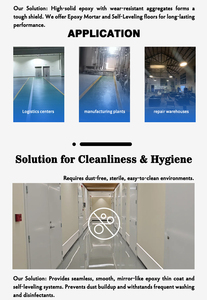 Revêtement liquide époxy coloré écologique à appliquer au pinceau, <span class=keywords><strong>pierre</strong></span> de micro-meulage pour garages et usines - Product Image 6