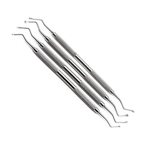 Venta al por mayor excelente calidad Lucas Curette Dental Set de 4 curetas de hueso quirúrgico en estilo único - Product Image 1