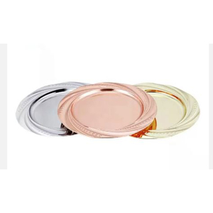 Nouveau moderne rond napperons Restaurant Table réglage assiette maison vaisselle décoratif chargeur assiette au meilleur prix - Product Image 4