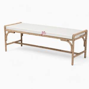 <b>Natural</b> Seagrass Bench for Home Decoration with Minimalist Design Made in Vietnam Wholesale - Product Image 2