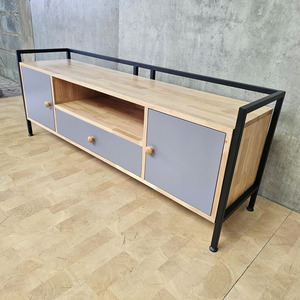 ALAN Mueble de TV Moderno de 140 cm, Lujoso y Minimalista, con Estructura de Madera de Caucho y Hierro, con Luces LED, Mueble para TV, Mesa para TV, Consola para TV, KTV68081 - Product Image 6