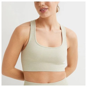 Best Price Custom Plus Size Women's High Support Breathable Quick Dry <b>Racerback</b> <b>Sports</b> <b>Bra</b> for Yoga Gym Fitness Spandex/Nylon - Product Image 1