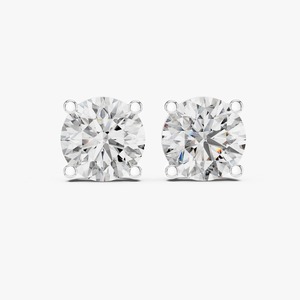 Boucles d'oreilles clous en diamant de laboratoire de qualité supérieure de 3 carats, or 18 carats, 4 griffes, idéales pour les anniversaires, pour la vente en gros - Product Image 5