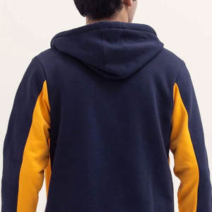 100% haute qualité couleur personnalisée hommes sweat à capuche zippé couleur unie et motif hommes sweat à capuche zippé - Product Image 6
