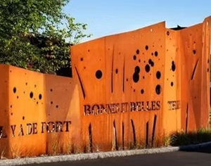 Paneles de Cerca Decorativos de Acero Corten, Estilo Villa de Jardín, Acero Envejecido, Corte Láser - Product Image 6