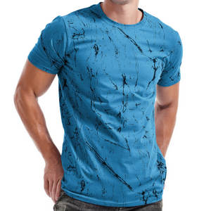 T-shirt personnalisé vierge à manches courtes avec logo personnalisé 100% coton sérigraphie personnalisée t-shirts respirants décontractés pour hommes - Product Image 1