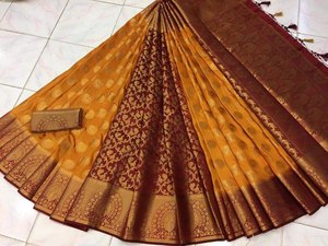 ส่าหรีไหม kanchivram นุ่มบริสุทธิ์ - Product Image 3